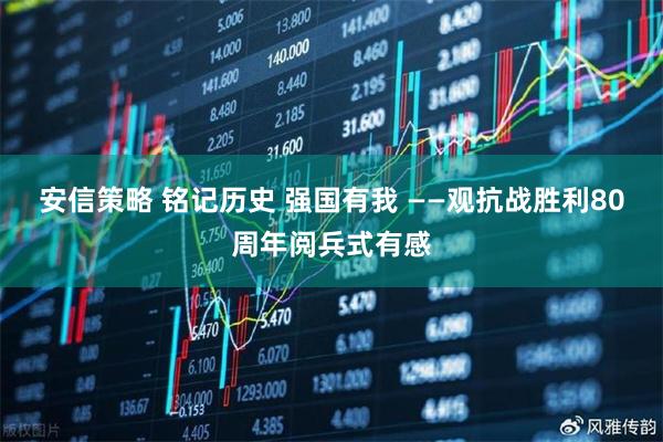 安信策略 铭记历史 强国有我 ——观抗战胜利80周年阅兵式有感