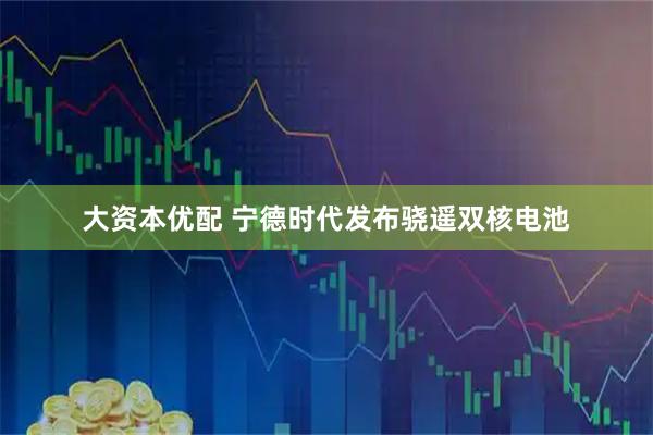 大资本优配 宁德时代发布骁遥双核电池