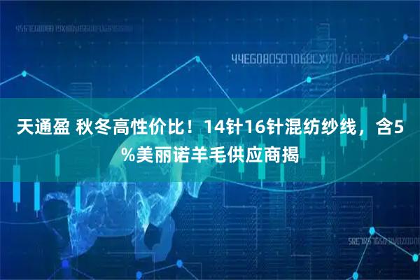 天通盈 秋冬高性价比！14针16针混纺纱线，含5%美丽诺羊毛供应商揭